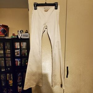Free People White Flared Pants